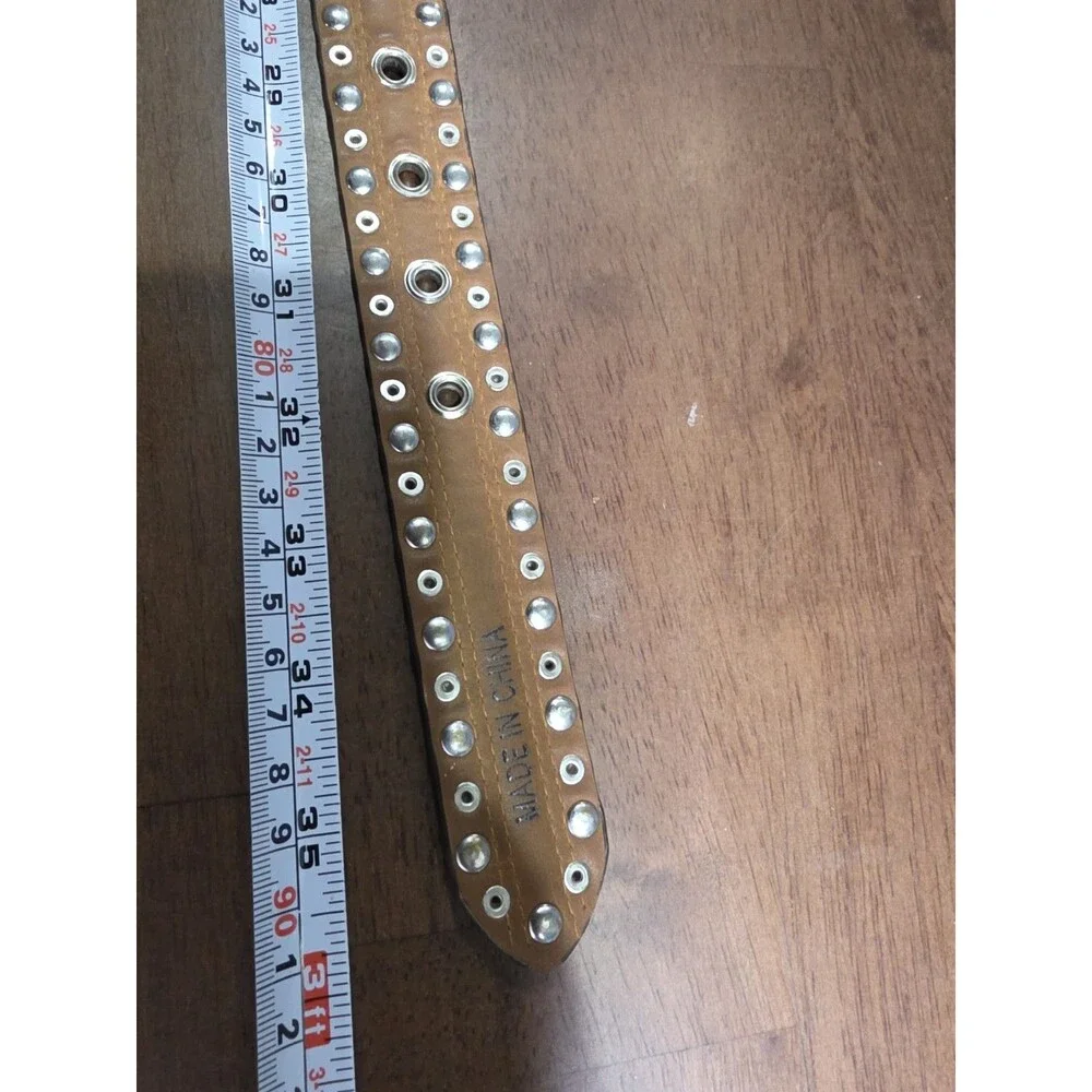 3D Belt Co Angel Ranch Girls Aztec Leather Rhinestone Western Belt XL 30